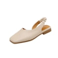 thumbnail image 3 of Chaussures pour Femmes Bout Carré Talons Épais Escarpins Rétro Français Bout Couvert à Franges Sandales d'Été, 3 of 9