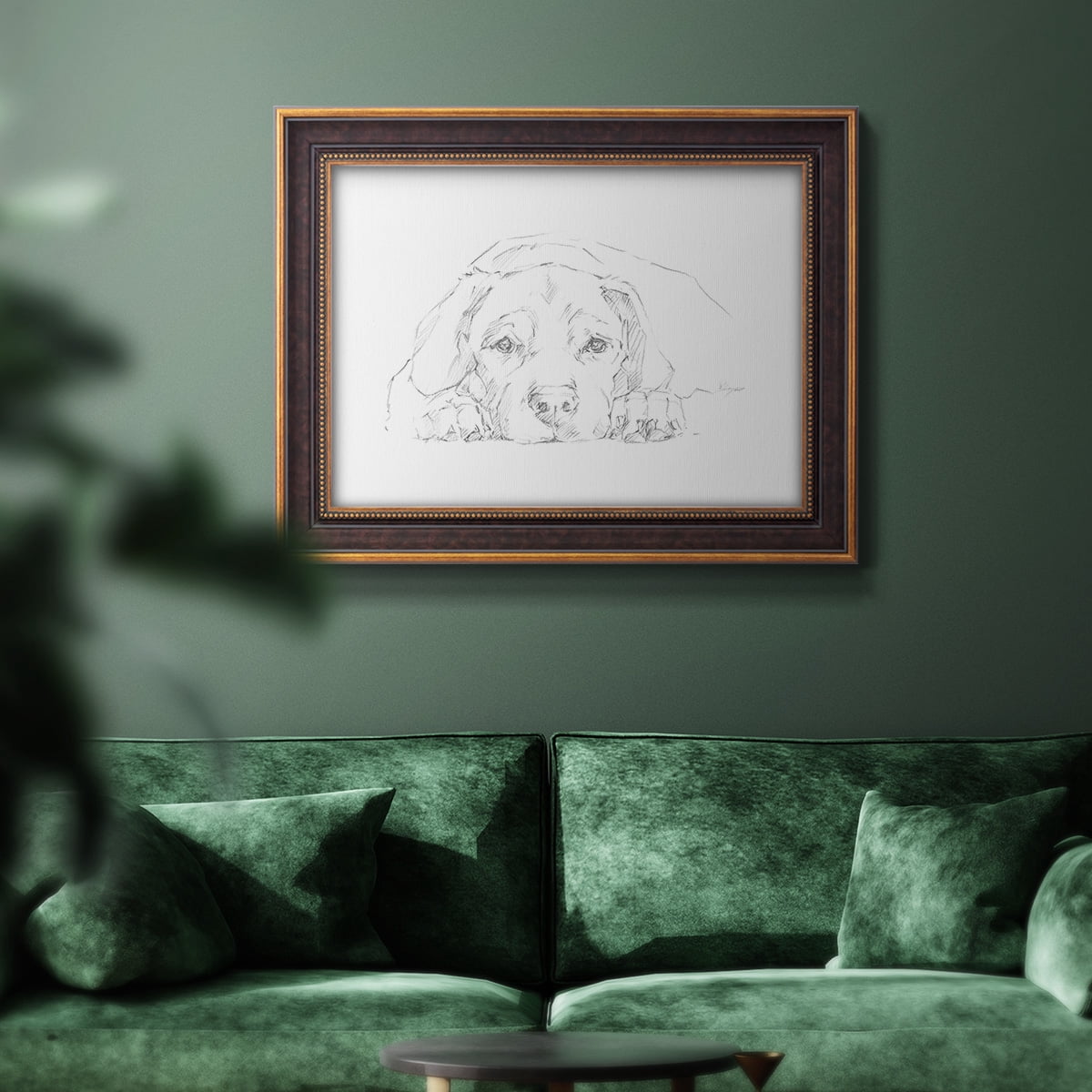 Lazy Dog III Premium Framed Canvas- Ready to Hang