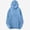Light Blue, variant on Babcutegg Mens Big & Tall Hoodie Drawstring Long Sleeve Loose Fit Solid Casual Sweatshirt with Kangaroo Pocket Size 5XL