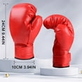 thumbnail image 3 of SSNTSY Boxing Gloves Training Sparring Red Universal PU Leather Training Gloves for Men Women Heavy Punching Bag, 3 of 7