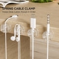 thumbnail image 4 of Hioecau 6Pcs Cable Organizers for Desk Invisible Cord Holder with Strong Suction Cup Automatic Locking & Release Cable Clip for Phone Charger Data Cables Headphone Audio Cables, 4 of 8