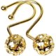 thumbnail image 2 of Set Of 12 Decorative Brass Shower Curtain Hooks, Rust Proof Shiny Metal Rings For Bathroom Curtains, 2 of 4