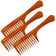 thumbnail image 1 of Peine de dientes anchos Giorgio G53 para cabello rizado, desenredante, para mujeres con cabello grueso, para cabello húmedo y seco, hecho a mano, con corte de sierra y pulido a mano (20 cm), 1 of 1
