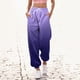thumbnail image 4 of Pantalones deportivos Prolriy para mujer, pantalones deportivos informales con estampado degradado, bolsillos, cintura alta, deportivos, para gimnasio, ajuste atlético, pantalones para correr,, 4 of 4