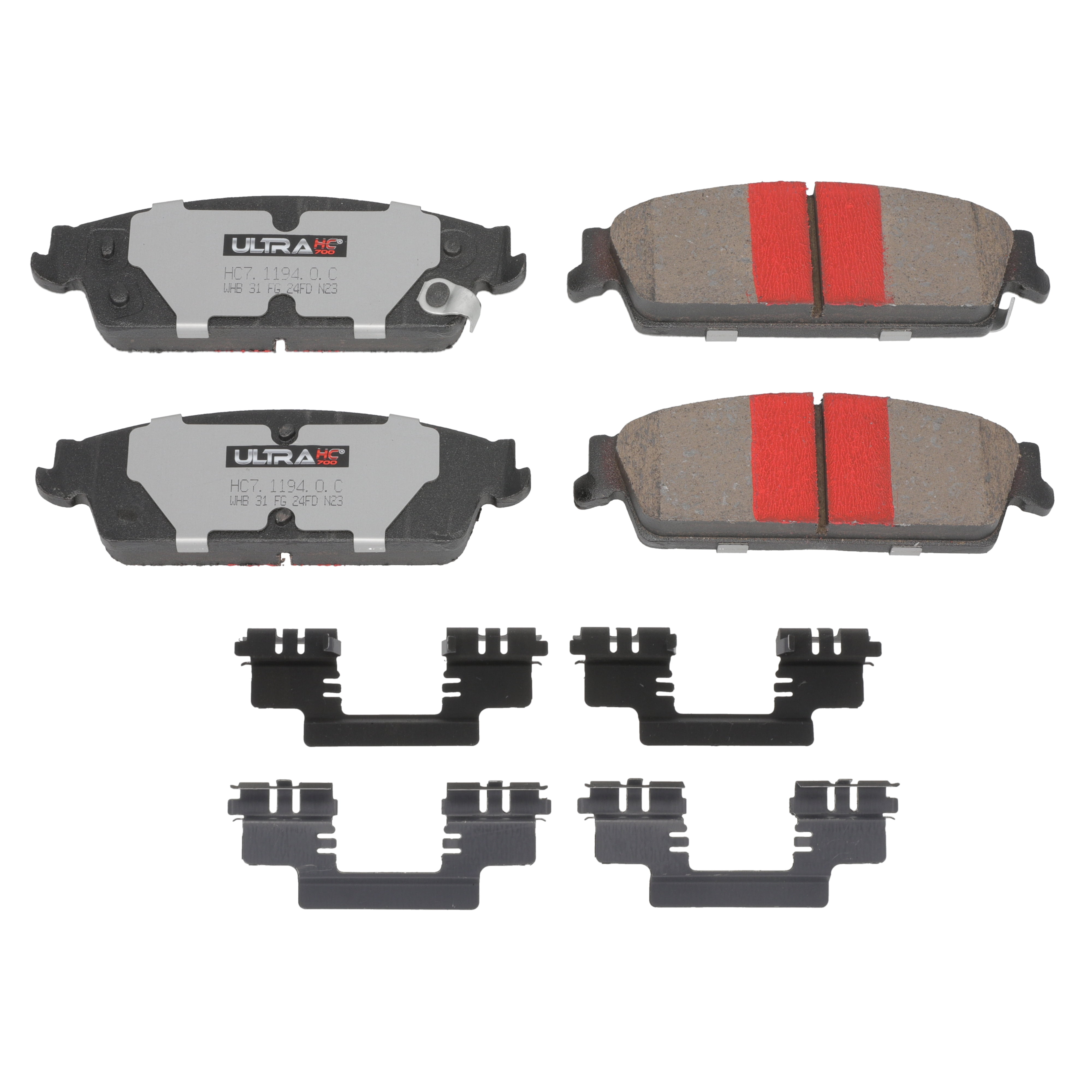 UltraHC 700 Brake Pad Set, Rear HC7.1194.0.C, Chevrolet Silverado 1500 2013-2007
