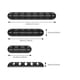 thumbnail image 2 of Essager Organizador de cables Oficina en casa Teléfono de escritorio Teclado Ratón Soporte de cable Clip de cable adhesivo, Negro, 7 ranuras sidaley  EL5265-03, 2 of 2