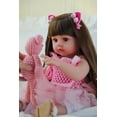 thumbnail image 4 of Muñeca Reborn SCOM Lifelike Girl, 45 cm, silicona para todo el cuerpo, 3+, 4 of 8
