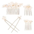 thumbnail image 1 of unbranded 1Set Decorative Wedding Hair Comb Bridal Headpiece Metal Hair Accessories in Gold, 1 of 6