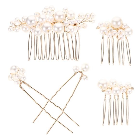 unbranded 1Set Decorative Wedding Hair Comb Bridal Headpiece Metal Hair Accessories in Gold