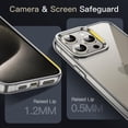 thumbnail image 4 of JETech Case for iPhone 15 Pro Max 6.7-Inch, Non-Yellowing Shockproof Phone Bumper Cover, Anti-Scratch Clear Back (Natural Titanium), 4 of 6