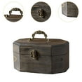 thumbnail image 6 of Jewelry Organizer Box Keepsake Treasure Chest Wooden with Hinged Lid for Women Girls Rings Necklaces Home Decor, 6 of 9