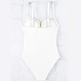thumbnail image 5 of Long Sleeve Monokini for Women Performance Surfing Swimsuit Sun Protection Rash Guard Beach Holiday Athletic Swimwear for Women, 5 of 7