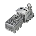 thumbnail image 2 of Retro Train Piggy Bank: Vintage Locomotive Model Home Decor Money Bank Saving Box Steampunk Coin Organizer For Boys Girls Kids Adults Silver, 2 of 2