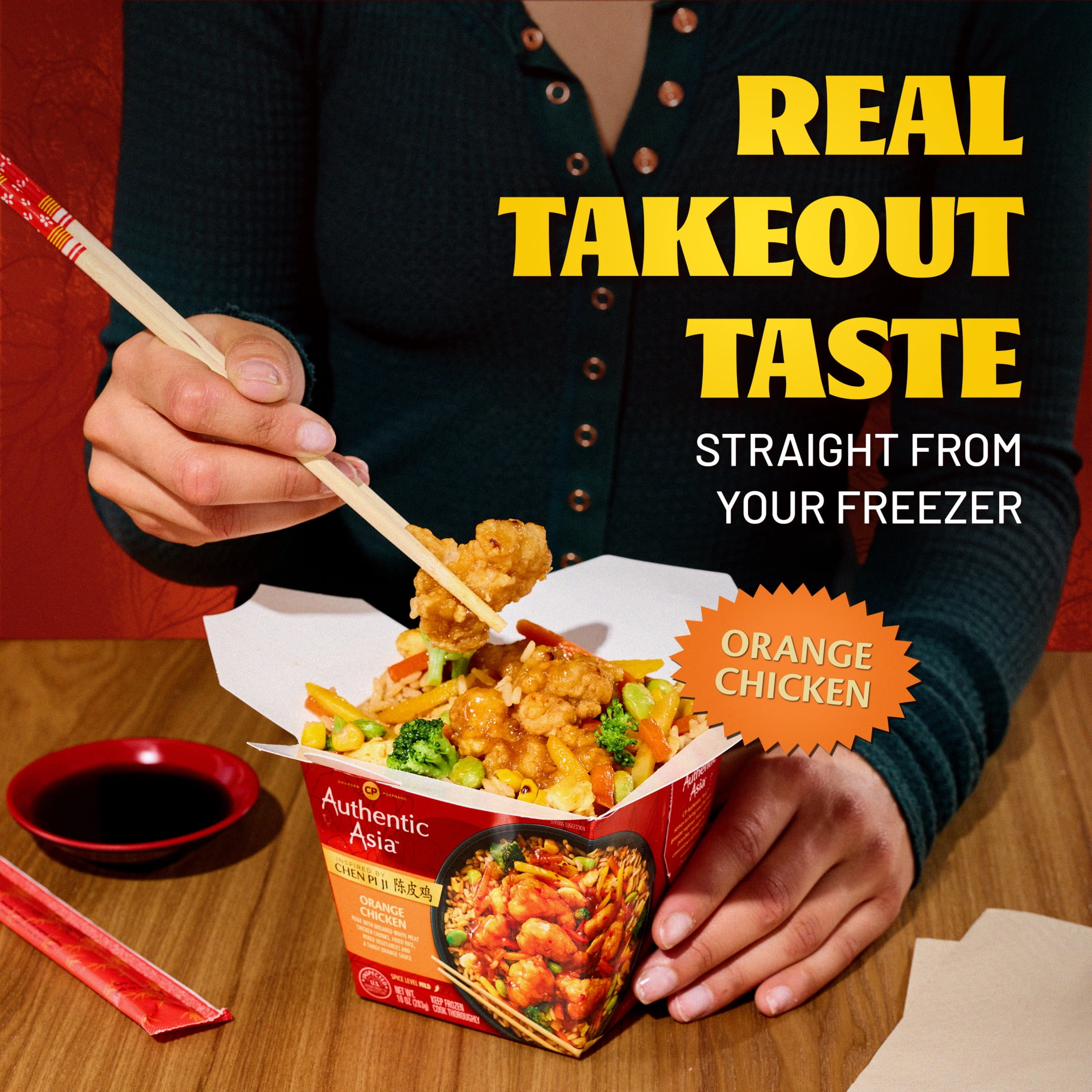 Authentic Asia Orange Chicken Meal 10oz (Frozen Dinner) - Walmart.com