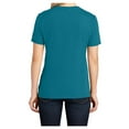 thumbnail image 2 of Yellow Rooster Women's Core Cotton V-Neck Tee Teal M, 2 of 6