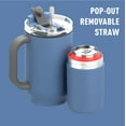 thumbnail image 5 of ASOBU DUPLEX 2-in-1 Travel Mug and Beer Can Holder Enjoy hot and cold drinks simultaneously -22 oz Hot Coffee or Tea Tumbler with Attached 12 oz Cold Can Holder for Beer or Soda, Slate Gray, 5 of 9