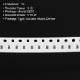 thumbnail image 4 of Unique Bargains 0603 Chip Resistor 10 Ohm 1/10W 1% Surface Mount Device Resistor 100 Pack, 4 of 5