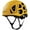 Arnica Yellow, variant on Singing Rock 449288 Hex Helmet, Blue - Large