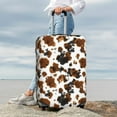 thumbnail image 5 of Cauagu Cow Tie Dye Print Travel Luggage Cover,Travel Dust-proof Suitcase Cover Softside Suitcase Protector for 18-32inch,Not Included Suitcase, 5 of 8