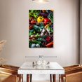 thumbnail image 3 of Elephant Stock Garden Grown Vegetables Wall Art - Vertical Multi Panel Canvas - Kitchen Wall Decor - Food And Drink Multi Panel - Red And Yellow Decor - 28" x 45", 3 of 8