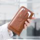 thumbnail image 4 of Grande Capacidad Cartera de Cuero para Hombres con Cierre a Cremallera, 6.9 Pulgadas, 12 Tarjetas, Portátil, Duradero, Para Viaje, Cartera con Bisagra, Cuero Genuino, Para Oficina\, 4 of 9