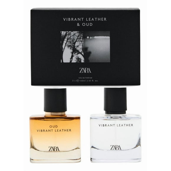 Perfume Zara Vibrant Leather & Oud 2 x60ml Para Hombre