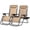 khaki, variant on Nazhura Adjustable Zero Gravity Chair with Pillow and Cup Holder - Set of 2 Khaki