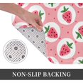 thumbnail image 3 of Front Door Mat Cute Delicious Strawberry Bedroom Entryway Rug Non-Slip Washable Indoor Carpet Doormat Decorative Low Profile Area Rug for Home Living Room Bedroom Laundry Floor Decor, 24 x 16 Inch, 3 of 7