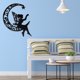 thumbnail image 5 of Estatua De Silueta De Hada, Decoración De Pared De Metal, Decoración De Hadas De Luna Recortada, Adornos Artesanales De Hadas De Acero, Flor De Mariposa Con Placa De Corazón, Arte Para Interior Y Exte Muyoka Hogar, 5 of 7