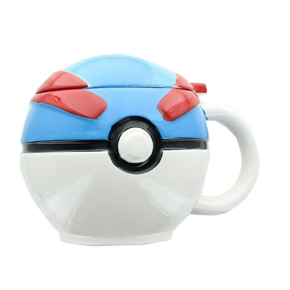 Pokemon Great Ball Molded Mug with Lid