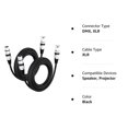 thumbnail image 2 of LAICAIW DMX to DMX Stage Lighting Cable (25 Feet, 2-Pack) DMX Male to Female (XLR Compatible) 3-Pin Balanced Shielded for DJ LED Moving Head Par Light, Mic Mixer, Recording Studio, Podcast-25ft, 2 of 2