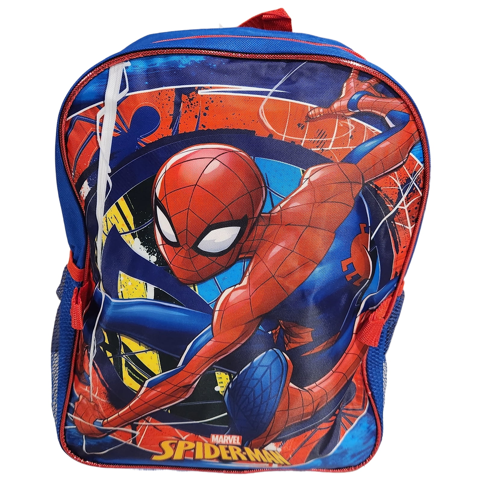 Spiderman Full Size 16 Inch Backpack with Detachable Lunch Box