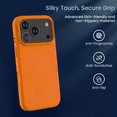 thumbnail image 4 of Entronix Liquid Silicone Case for iPhone 17 Pro Max, Soft-Touch Anti-Slip Slim Cover, Orange, 4 of 4