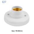 thumbnail image 4 of Portalámparas E27 220V Base Casquillo Bombilla Redonda para Pasillo Casa Color Blanco, 4 of 8