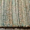 thumbnail image 5 of 5â€™ x 8â€™ Teal and Natural Braided Jute Area Rug, 5 of 5