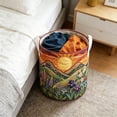 thumbnail image 2 of Quilted Laundry Basket With Handles, Boho Fabric Storage Basket, Multi-Functional Clothes Storage Basket, Lightweight and Foldable Design (20x28in), 2 of 3