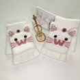 thumbnail image 1 of Guantes de escritura tejidos con dibujos animados para niños y niñas, cálidos, anticongelantes, de invierno, con funda abatible de medio dedo, para niños grandes y estudiantes, 1 of 6