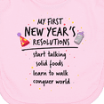 thumbnail image 3 of Inktastic My First New Year's Resolutions Newborn Bib, 3 of 3