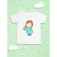 thumbnail image 3 of Girl Holding A Ball T-Shirt Infant -Image by Shutterstock,  12 Months, 3 of 4