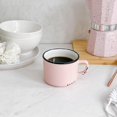 thumbnail image 3 of Linen Chest Enamel Cappuccino Cup (8oz/237mL), 3 of 4