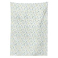 thumbnail image 3 of Ambesonne Tulip Tablecloth Rectangular Table Cover, Fresh Spring Meadow Pattern, 60"x84", Pale Green Pale Blue, 3 of 4