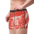 thumbnail image 3 of Kdxio Men's Boxer Briefs with Beef Steaks Print - Comfortable and Breathable Underwear for Everyday Wear, 3 of 7
