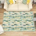 thumbnail image 1 of 3x4 Rug, Water Ripple Door Mat, Fish Scale Rug, Abstract Rugs for Entryway, Washable & Non Slip & Soft Low Pile Small Carpet, Indoor Doormat, Water Ripple Home Decor & Gifts, 1 of 7