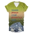 thumbnail image 1 of UANWENN T-Shirt à Manches Courtes Col en V pour Femmes Décontracté Confortable Basique Doux pour Usage Quotidien avec Design Tendance T-Shirt Raglan Femmes Hauts de Travail Amples Femmes T-Shirts Amples Femmes Chemises à Manches Longues, 1 of 2