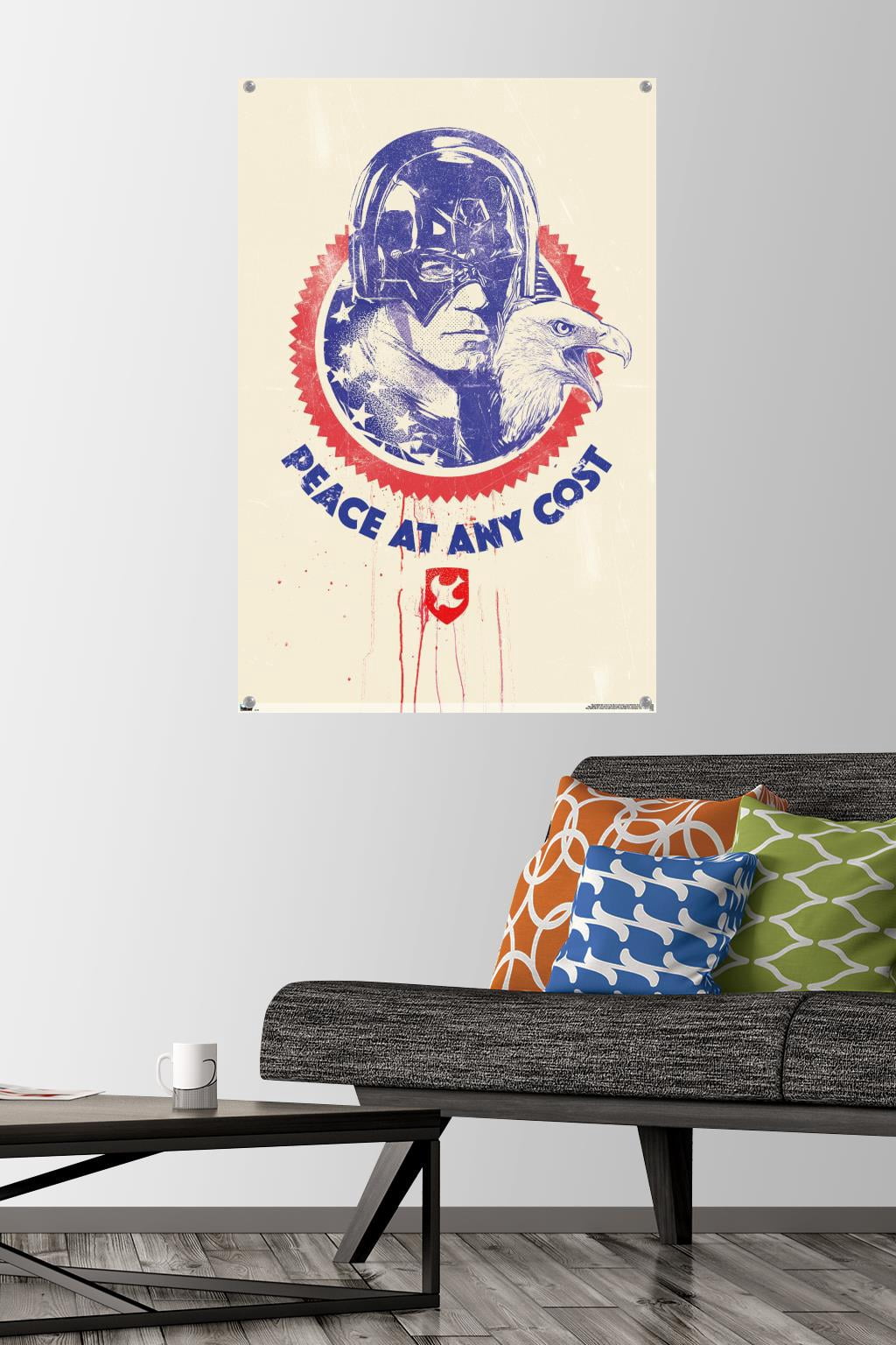 DC Comics TV Peacemaker - Peace at Any Cost Wall Poster with Pushpins, 22.375" x 34"