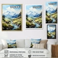 thumbnail image 4 of Designart "Serene Creek At Mountain Summit I" Landscape Mountains Floater Framed Wall Art Prints, 4 of 5