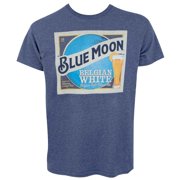 Blue Moon 46807-Medium Blue Moon Belgian White Label Mens Blue T-Shirt - Medium