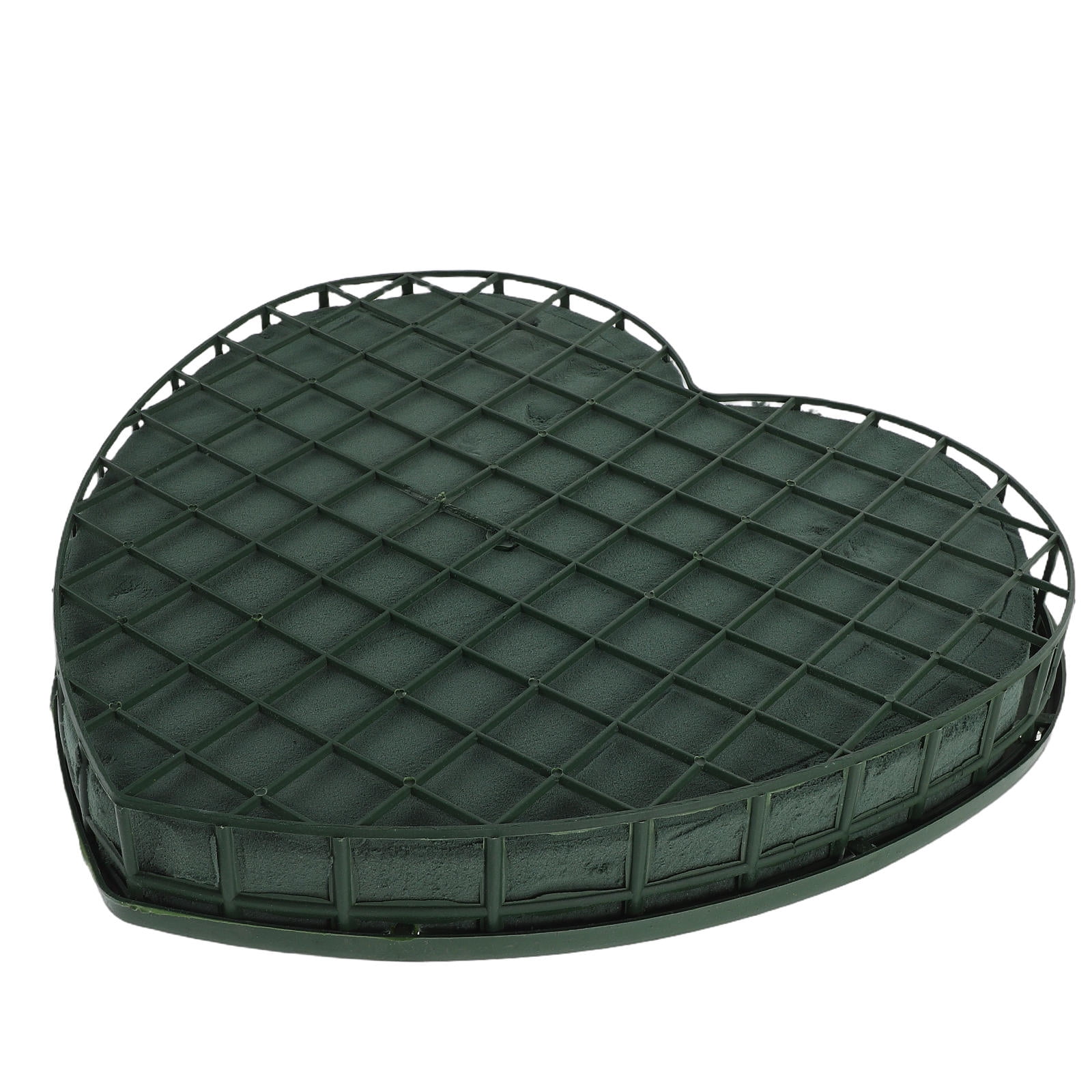 RENACLIPY Heart Shaped Floral Foam with Cup for Wedding Car Decorations, Green, and Easy to Use