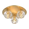 thumbnail image 3 of Lámpara de techo Elegant Lighting Graham 3-Light Gold, 3 of 8