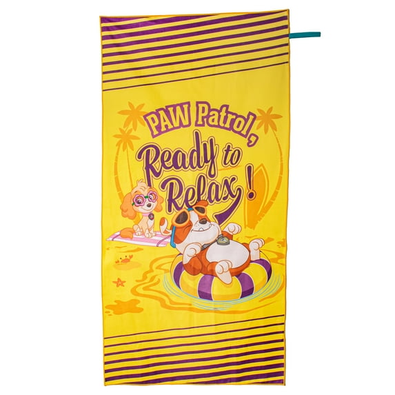 Paw Patrol Rubble Beach Towel | Eco-Friendly | Beachtech 30" x 60" Towel